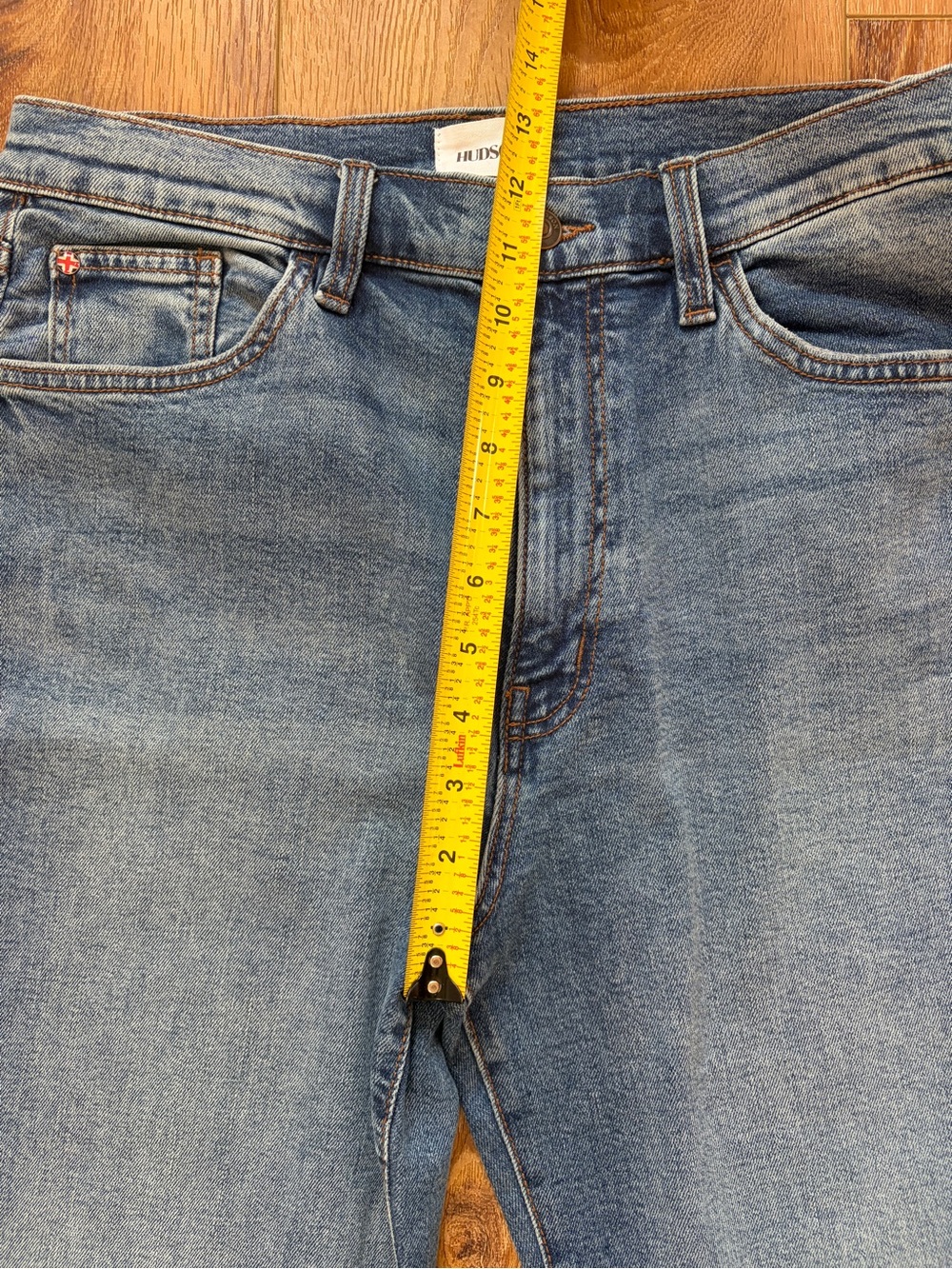 Hudson Jolene Jeans Wide-Leg High Rise Jeans - Light Blue Wash - Picture 5 of 10